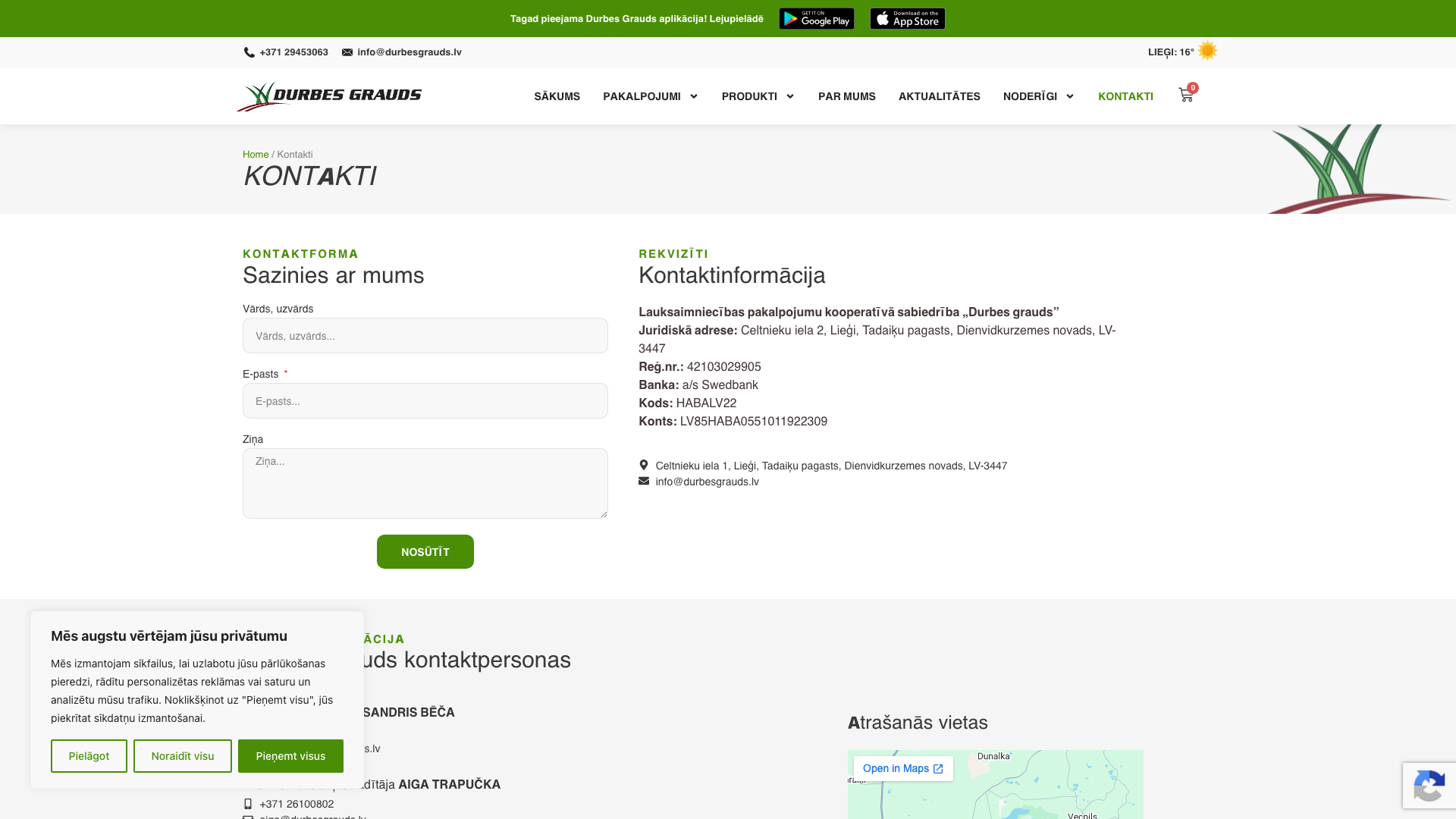 Kontaktu lapa