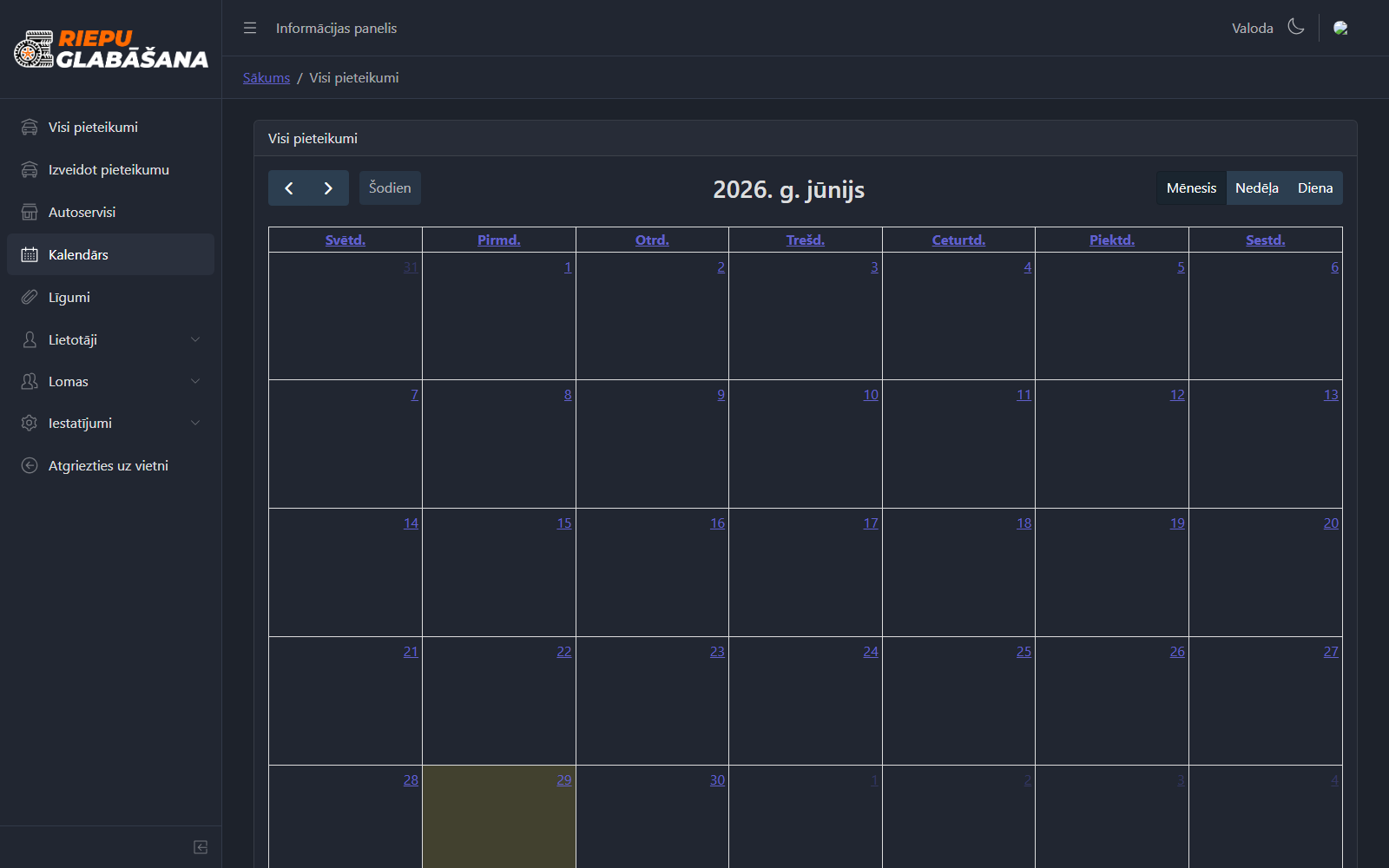 Calendar (admin)